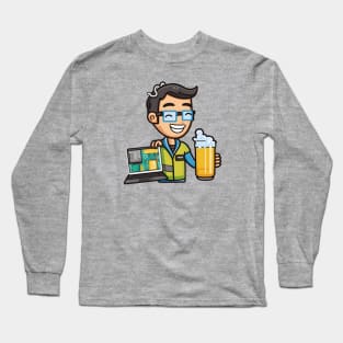 Where The Magic Happens: Coding And Beer Long Sleeve T-Shirt